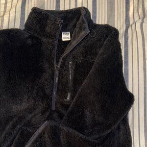 PINK Victoria's Secret Black Zip-Up Sweater